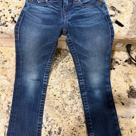 True Religion Blue- Kids Washed Jeans - Picture 1 of 7
